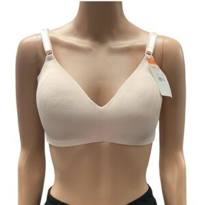Warner's - NWT - No Side Effects Light Pink Wireless Bra